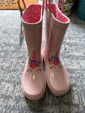 Western Chief Pink Unicorn Kids Rain Boots